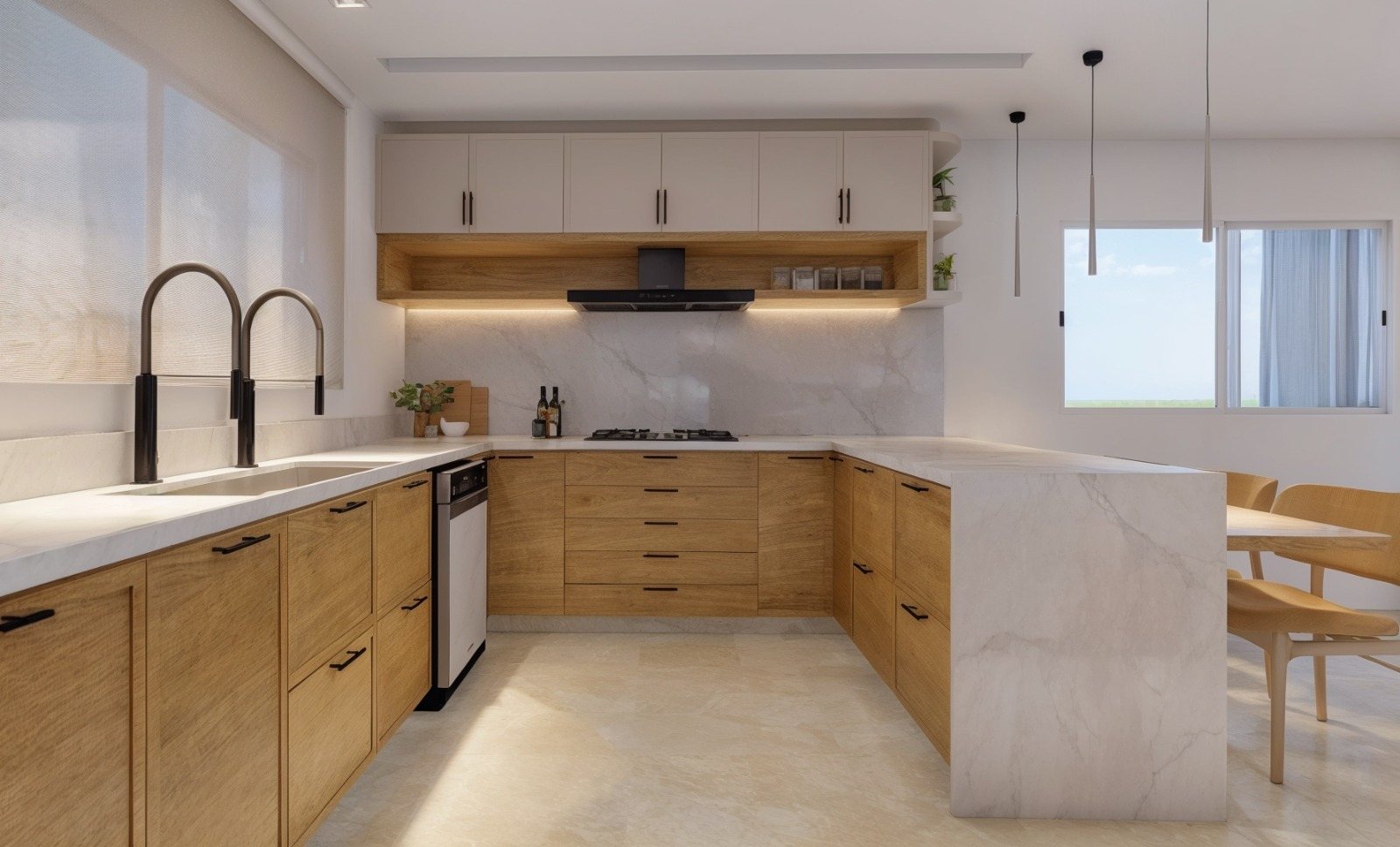 Cozinha projetada por Tatiana Lima